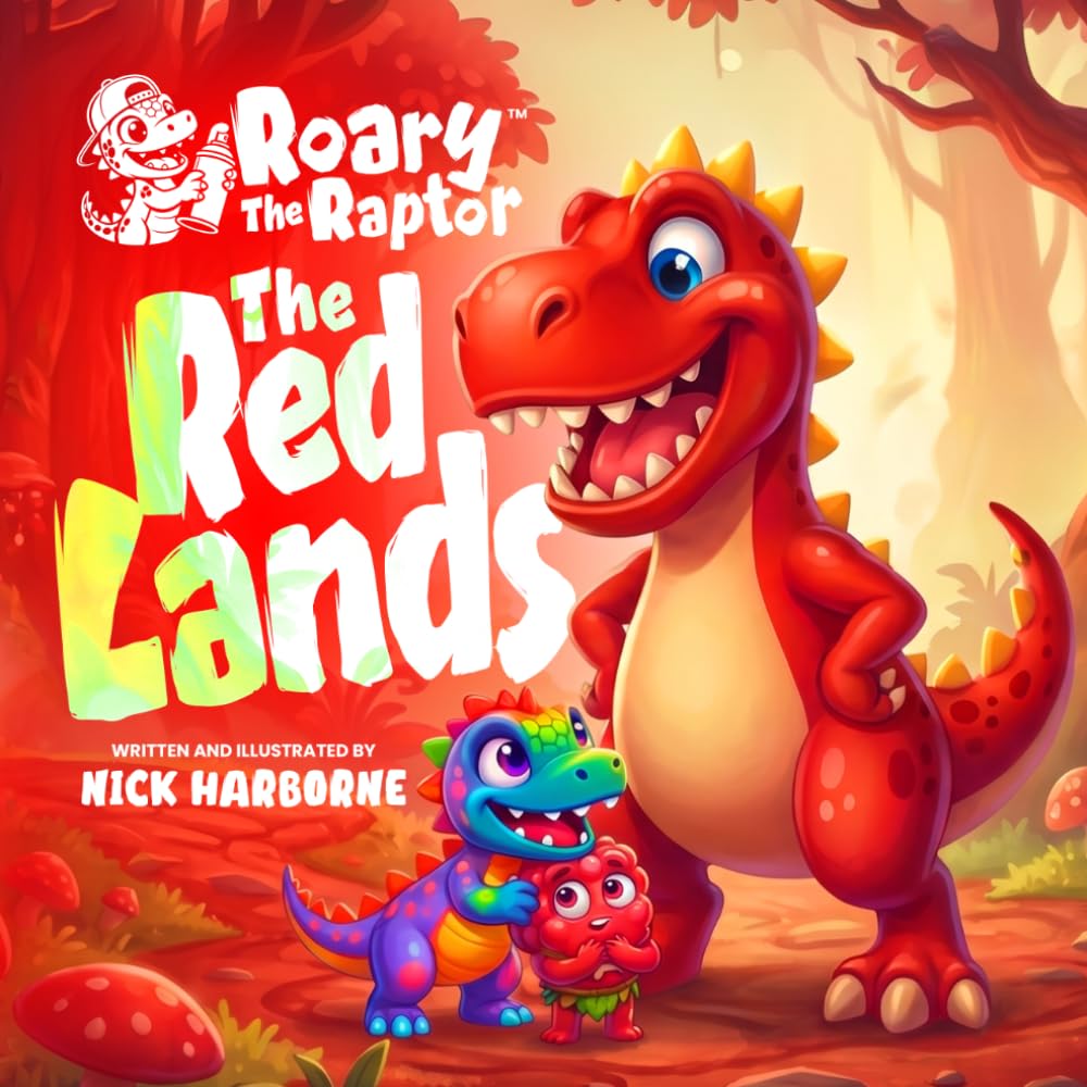 Roary The Raptor - The RED Lands: A Wild Rhyming Dinosaur Book About the Color RED for Kids Ages 3–6