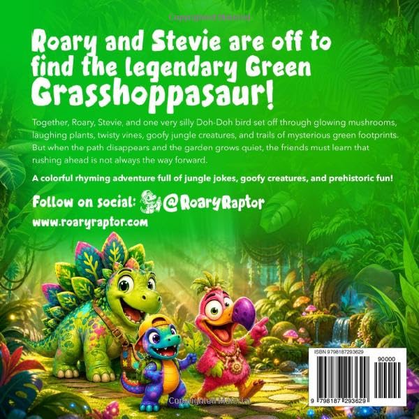 Roary the Raptor - The Green Giggle Gardens: A Funny Rhyming Dinosaur Adventure for Kids Ages 3–6