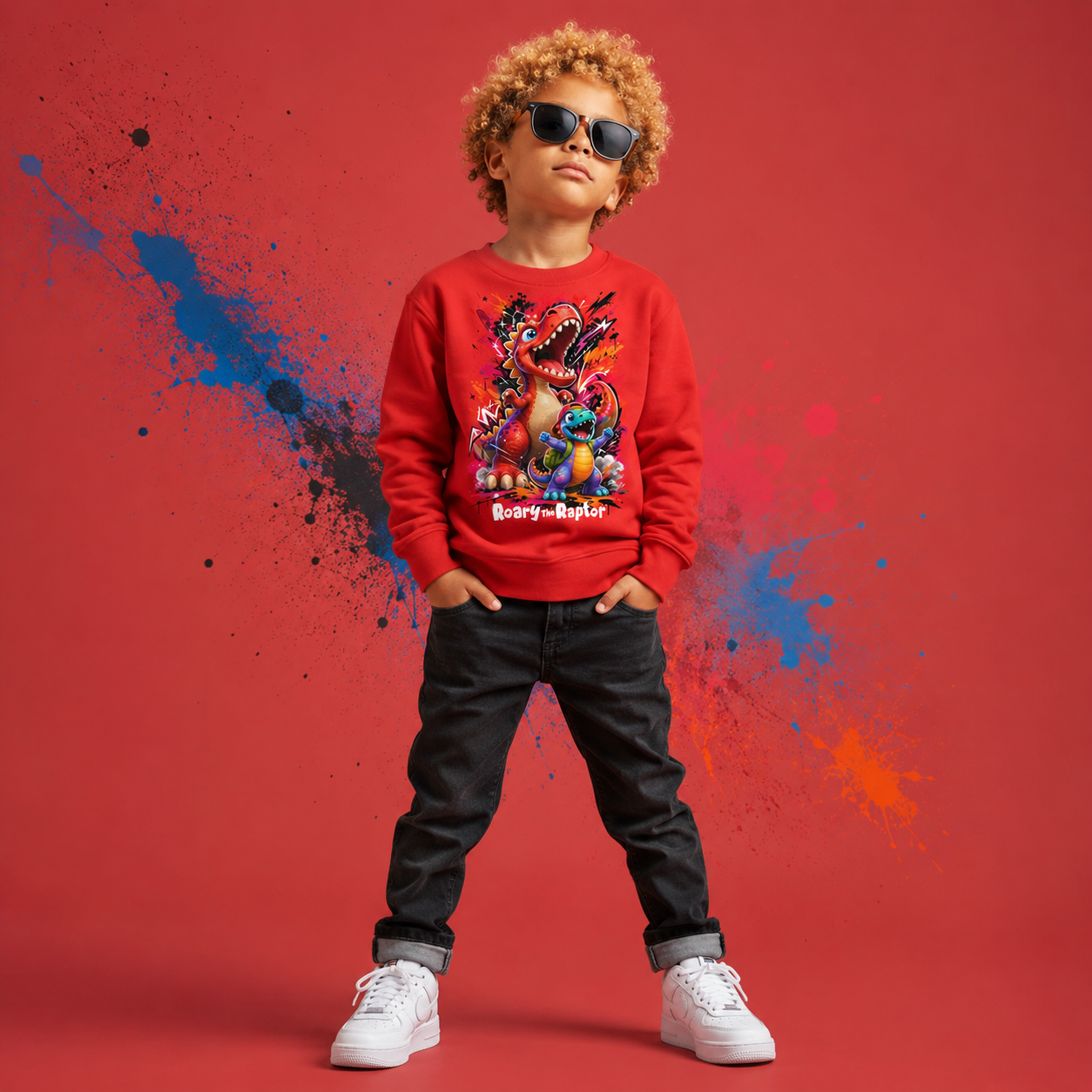 Roary & Rocco Roaring Crewneck - Youth