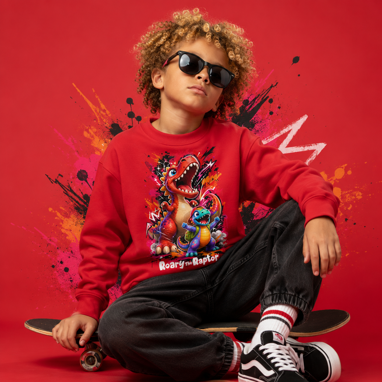Roary & Rocco Roaring Crewneck - Youth