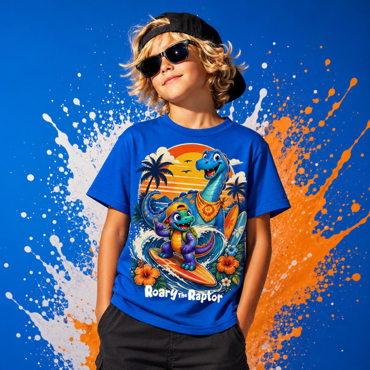 Roary & Brody Surf’s Up Tee - Youth