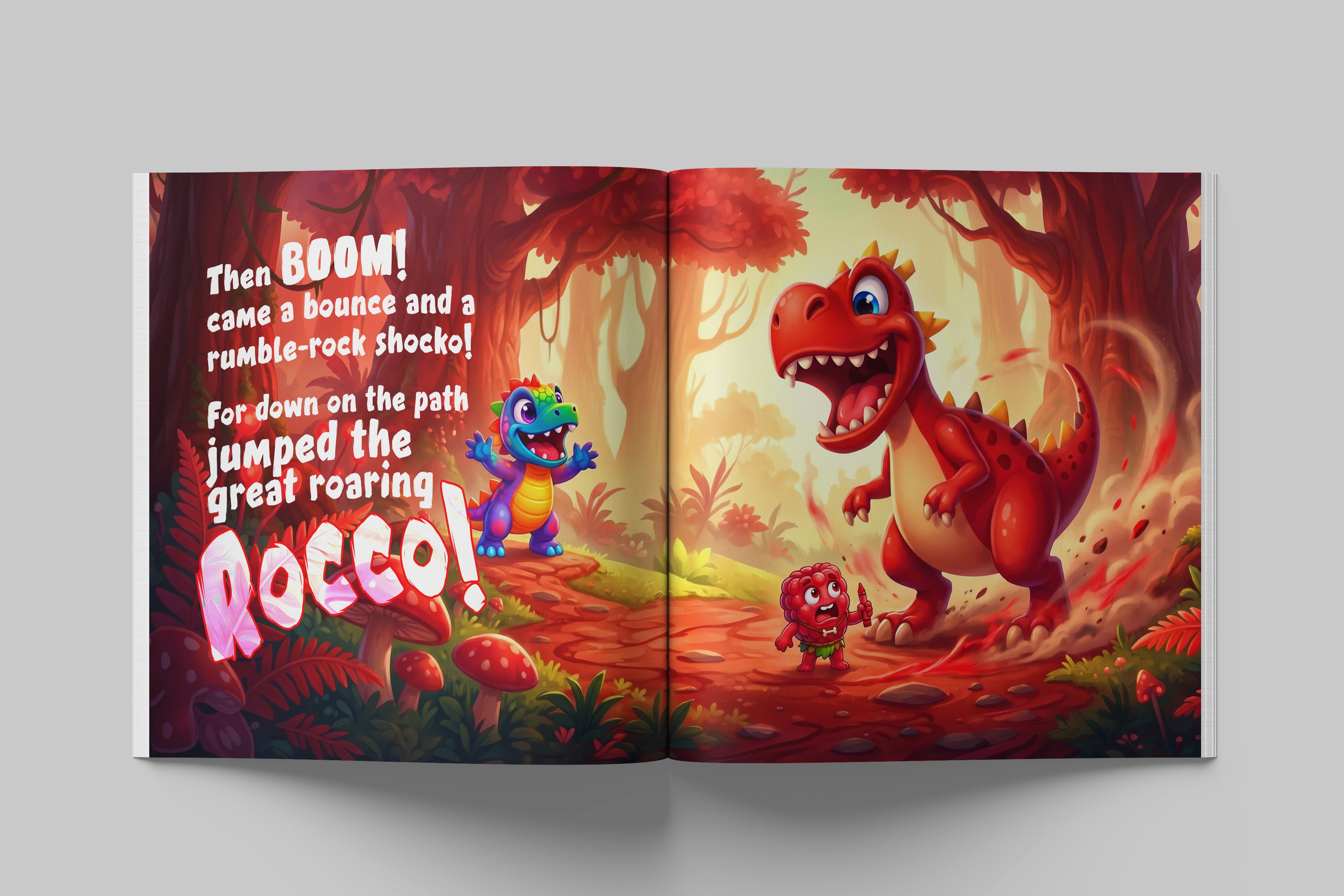 Roary The Raptor - The RED Lands: A Wild Rhyming Dinosaur Book About the Color RED for Kids Ages 3–6