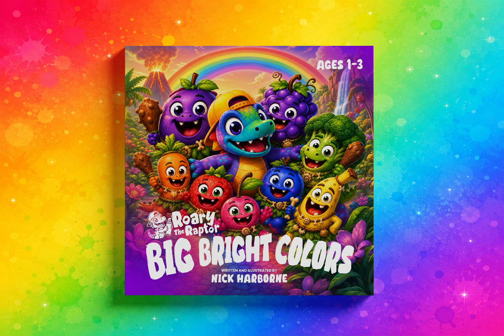 Roary The Raptor BIG BRIGHT COLORS: A First Colors Adventure for Little Readers - Ages 1-3