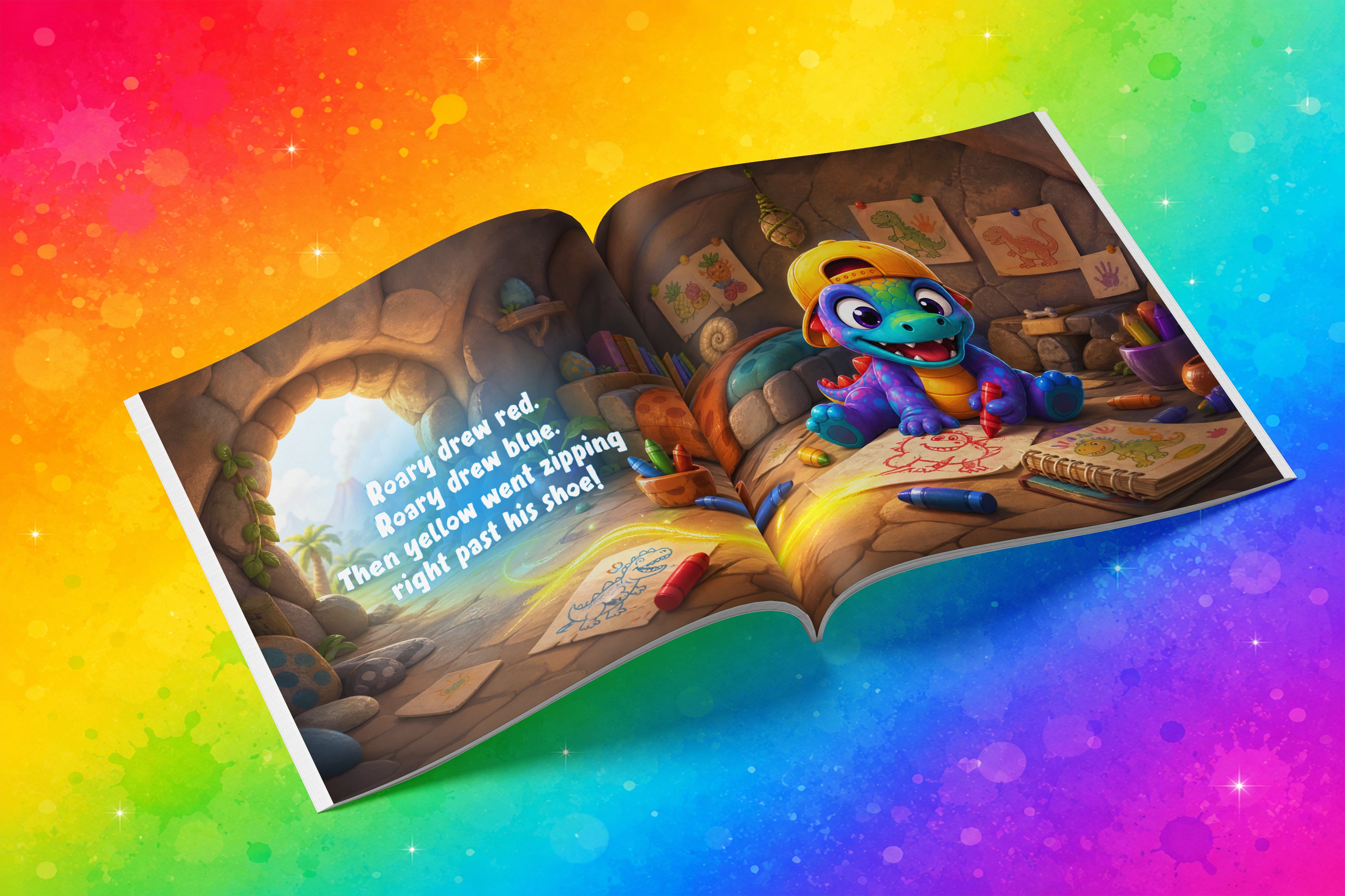 Roary The Raptor BIG BRIGHT COLORS: A First Colors Adventure for Little Readers - Ages 1-3